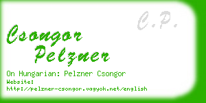 csongor pelzner business card